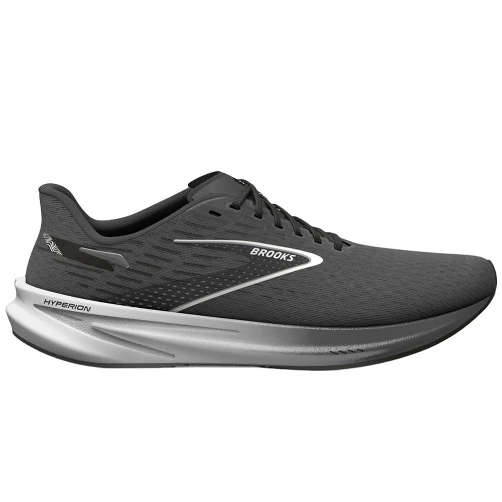 Women's Brooks Hyperion GTS, Gunmetal/Black/White, 10 B Medium
