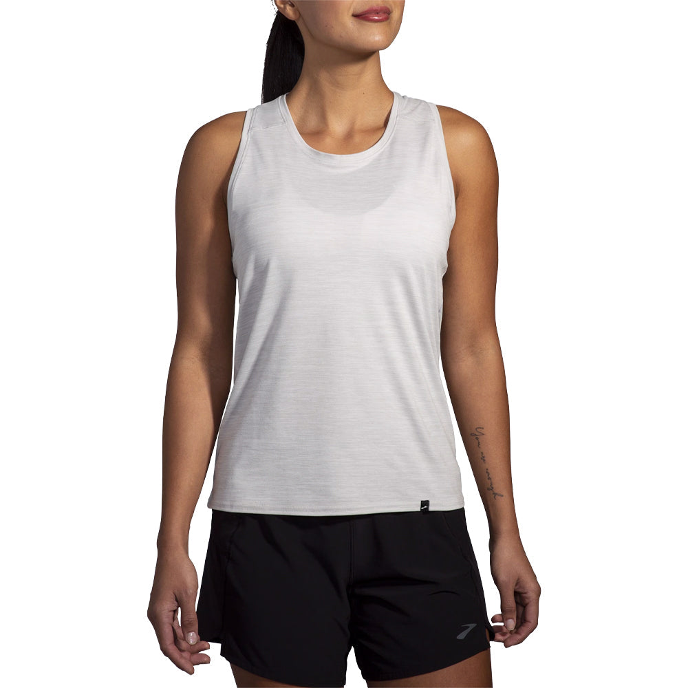 Brooks-Women's Brooks Luxe Tank-Heater Light Ash-Pacers Running