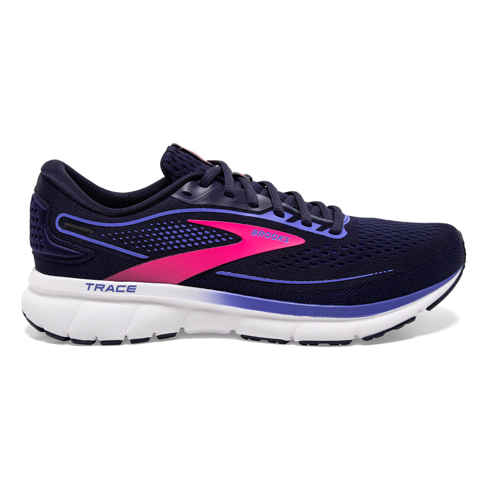 Brooks-Women's Brooks Trace 2-Peacoat/Blue/Pink-Pacers Running