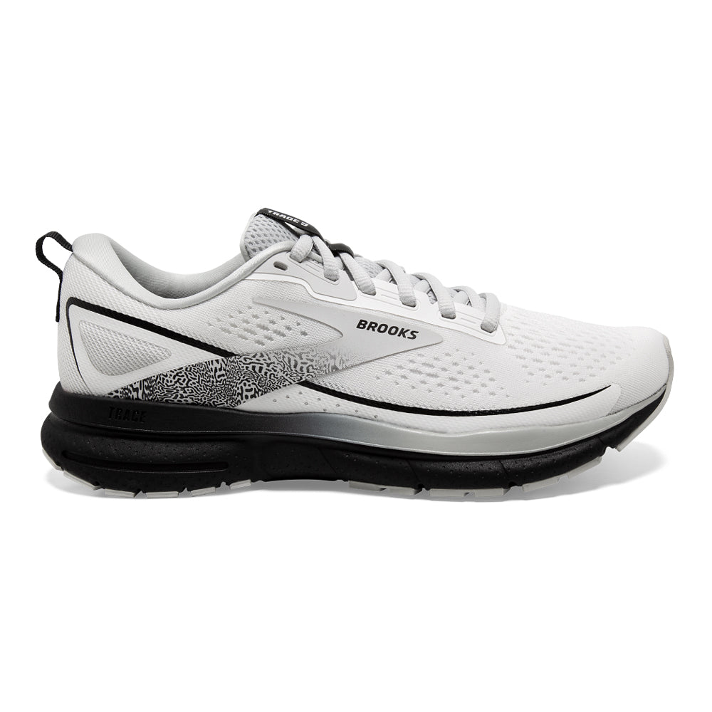 Brooks-Women's Brooks Trace 3-White/Oyster/Black-Pacers Running
