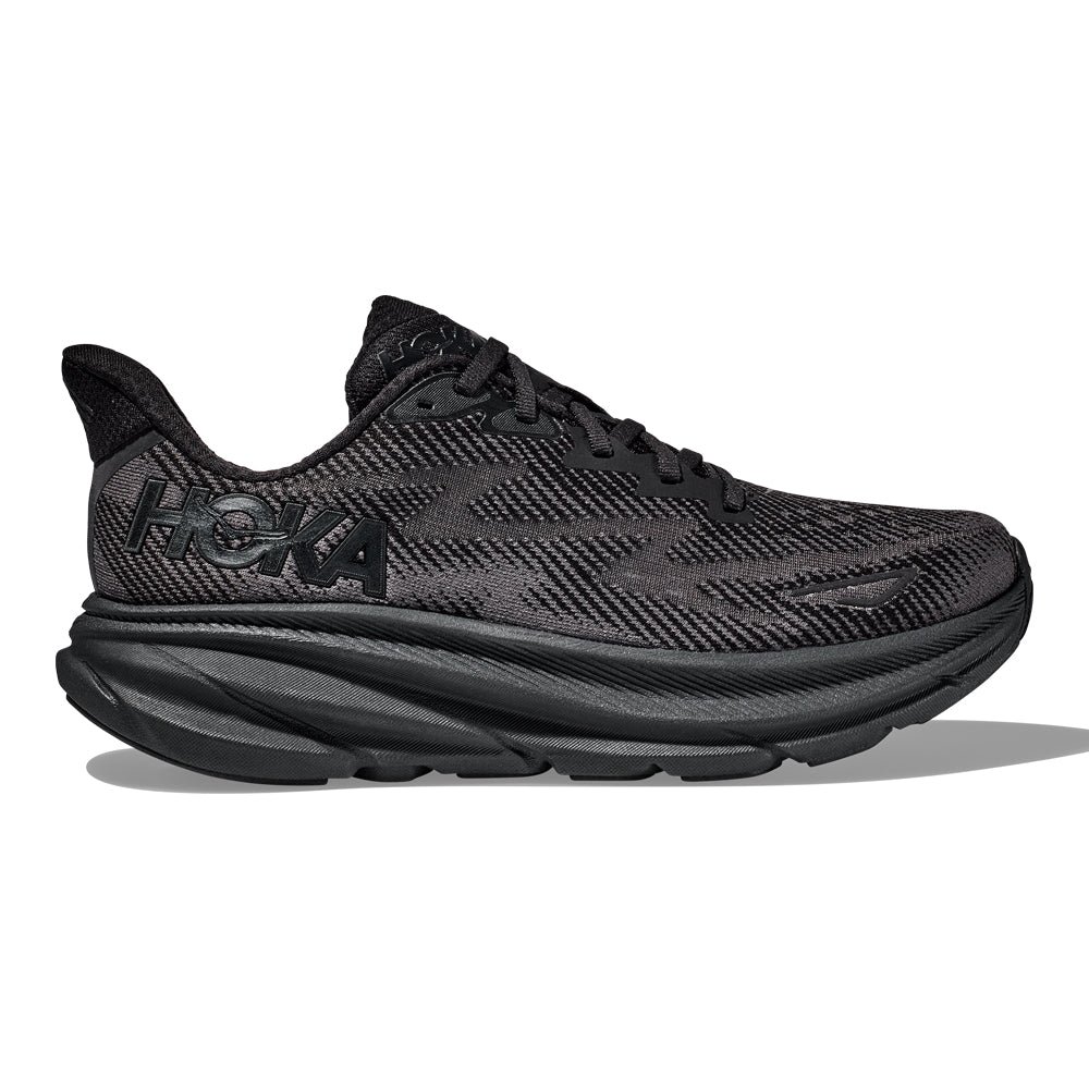 HOKA ONE ONE-Women's HOKA ONE ONE Clifton 9-Black/Black-Pacers Running