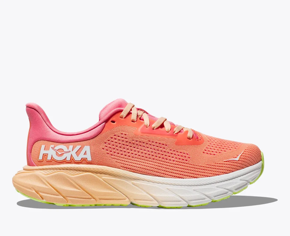 HOKA ONE ONE-Women's HOKA ONE ONE Arahi 7-Papaya/Coral-Pacers Running