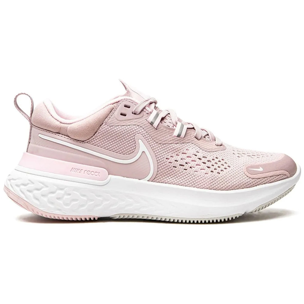 Women's Nike React Miler 2, Plum Chalk/White-Pink Foam, 10 B Medium
