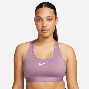 Nike Swoosh Medium Support Purple Smoke/Dark Raisin Sports Bra Size