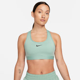 Nike-Women's Nike Swoosh Medium Support-Mineral/Black-Pacers Running