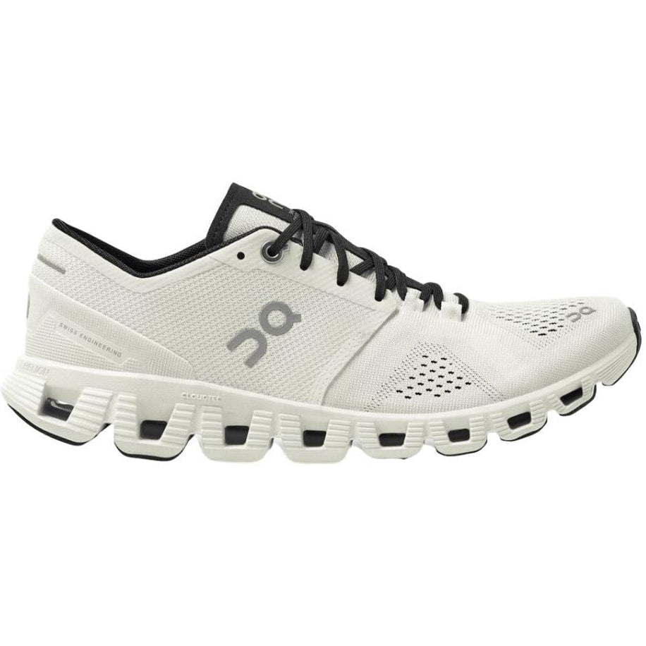 Women's On Cloud X 3, White/Black, 5.5 B Medium