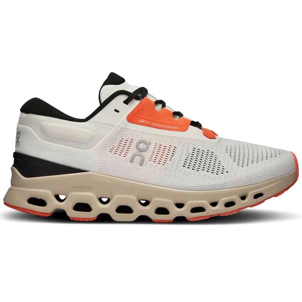 Women's On Cloudstratus 3, Undyed-White/Sand, 10.5 B Medium