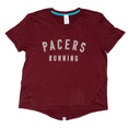 Load image into Gallery viewer, Sky Manufacturing-Women's Pacers Performance Tech Short Sleeve-Heather Windsor Wine-Pacers Running
