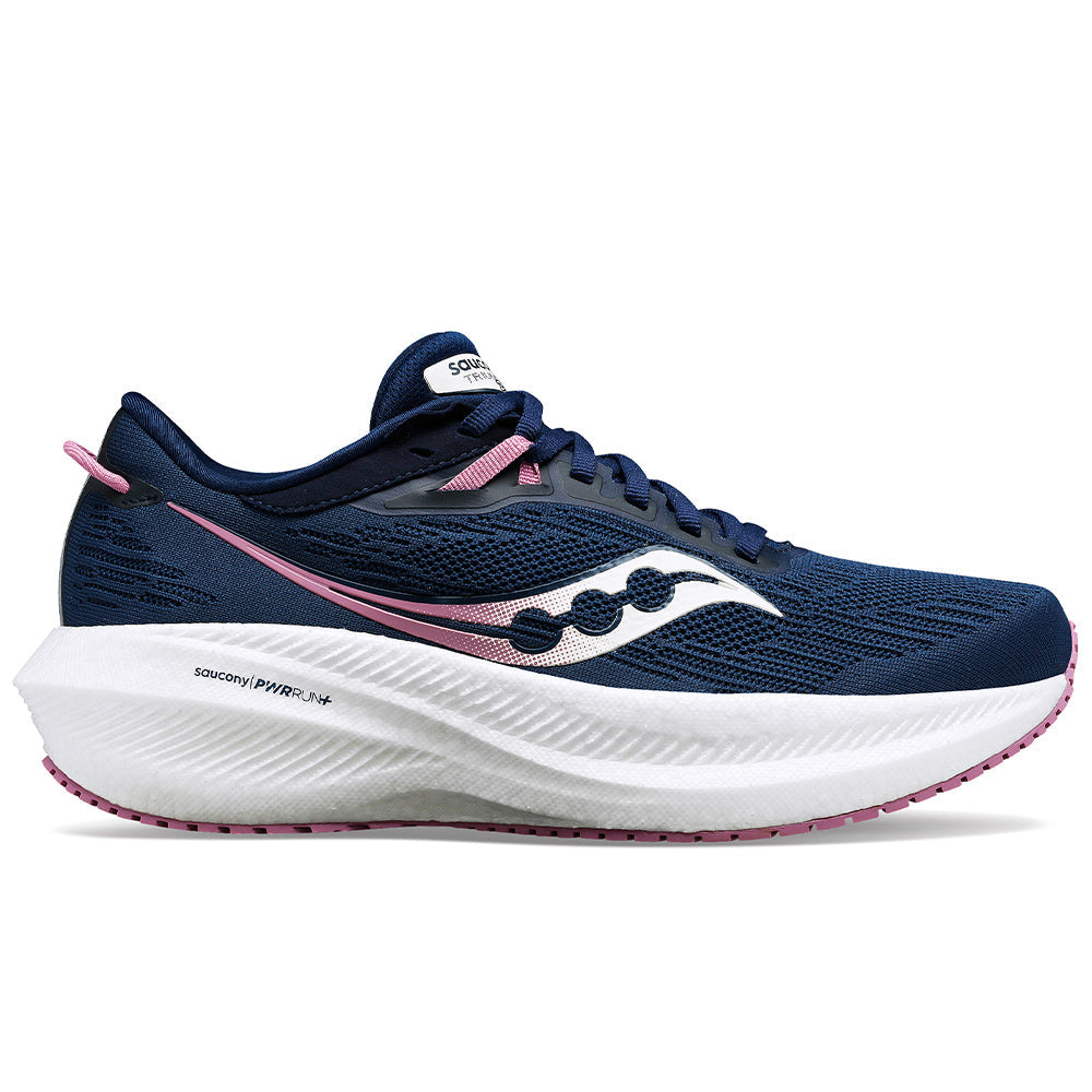 Saucony-Women's Saucony Triumph 21-Navy/Orchid-Pacers Running