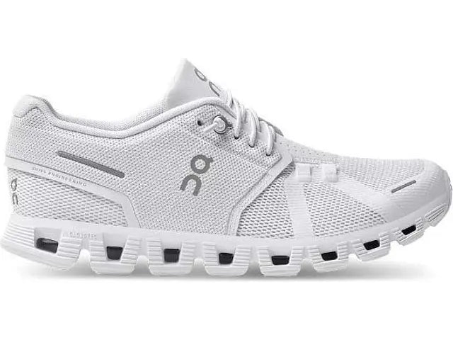 Women's On Cloud 5, All White, 6.5 B Medium