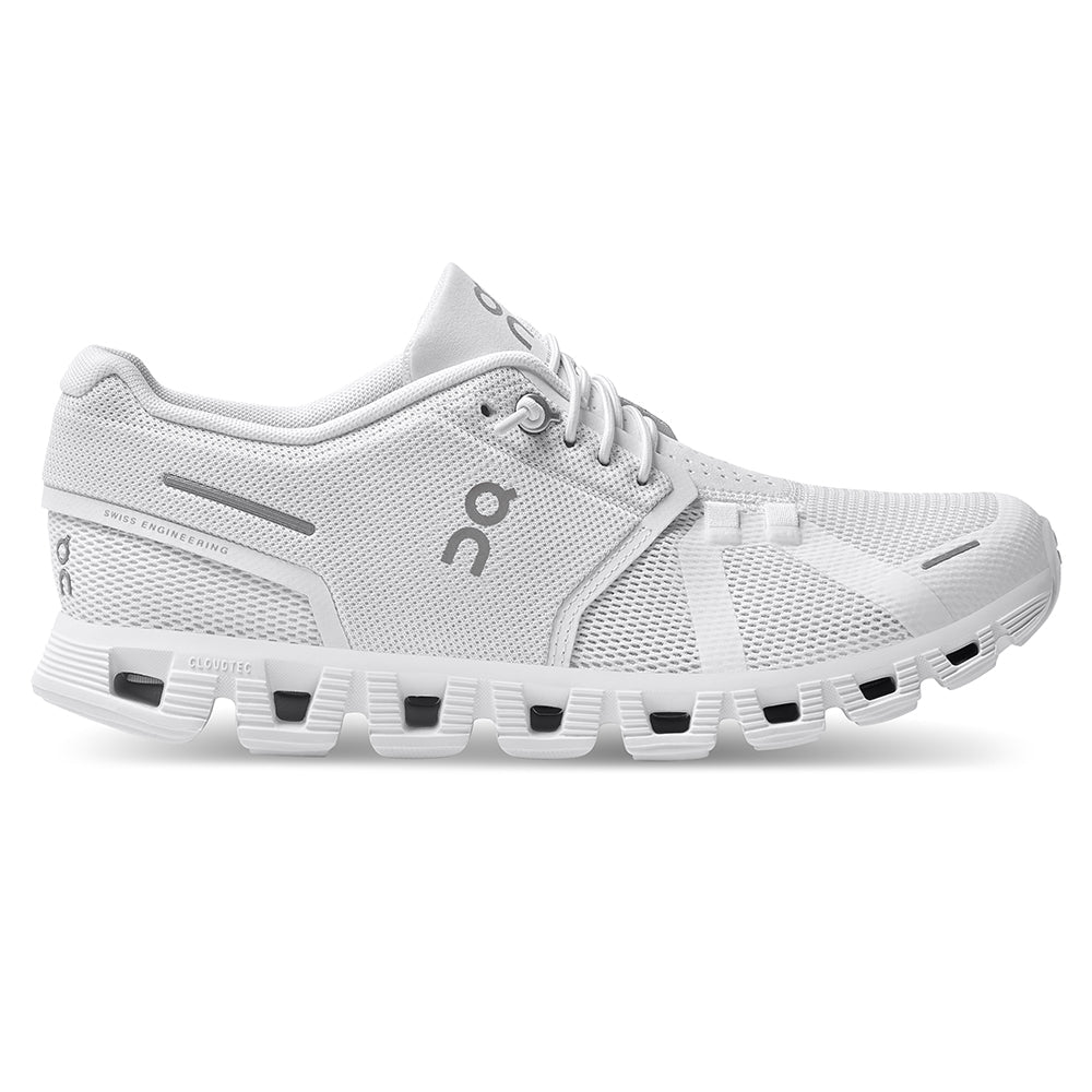 Women's On Cloud 5, All White, 11 B Medium