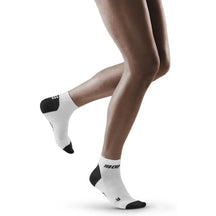 CEP-CEP Women's Low Cut Compression Socks 3.0-White/Dark Grey-Pacers Running