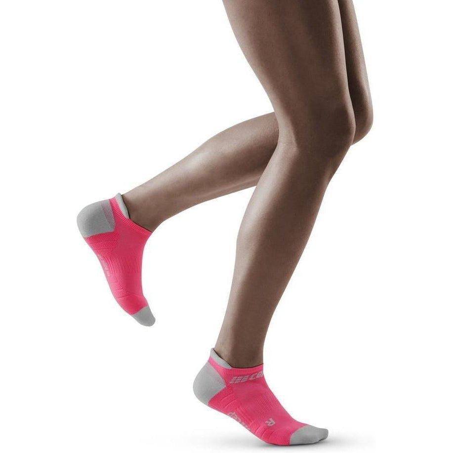 CEP-CEP Women's No Show Compression Socks 3.0-Rose/Light Grey-Pacers Running