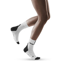 CEP-CEP Women's Short Compression Socks 3.0-White/Dark Grey-Pacers Running