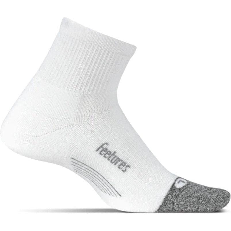 Feetures-Feetures Elite Light Cushion Quarter Length-White-Pacers Running