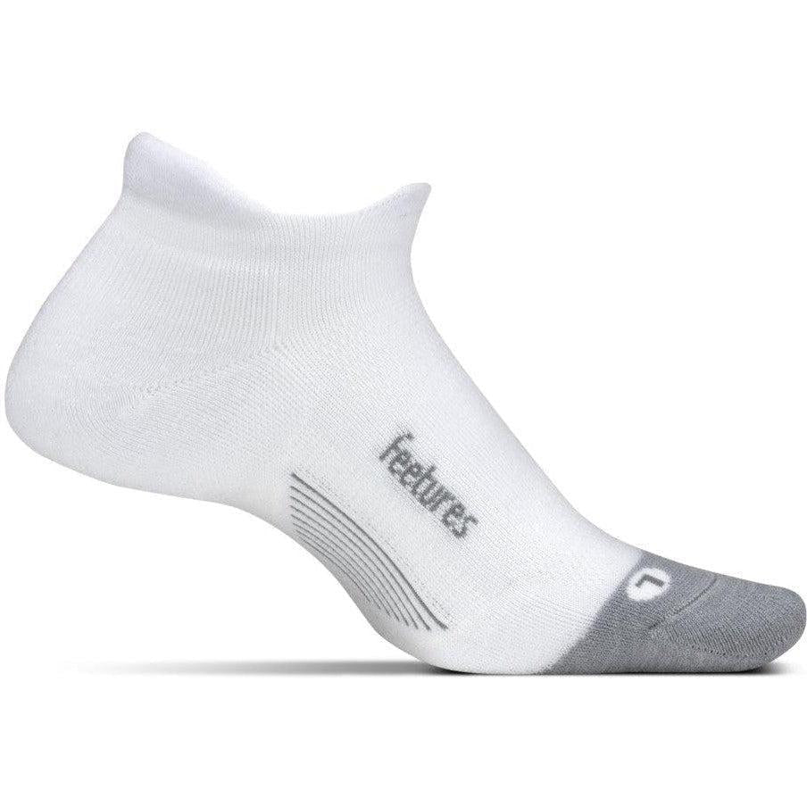 Feetures-Feetures Merino 10 Cushion No Show Tab-White-Pacers Running