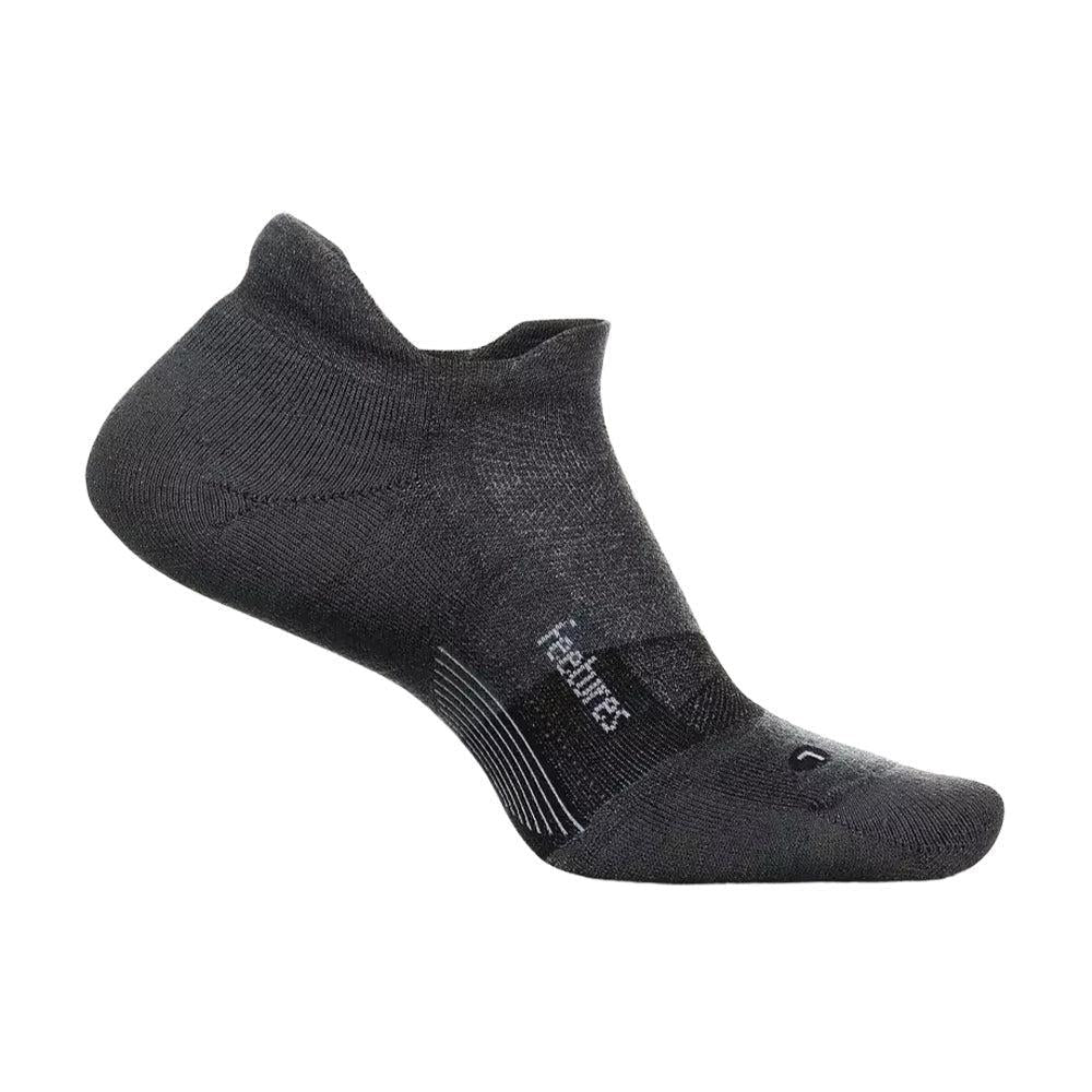 Feetures-Feetures Merino 10 Cushion No Show Tab-Gray-Pacers Running