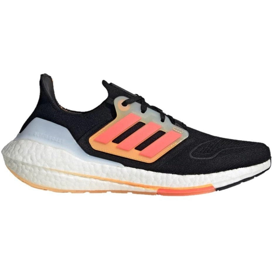 Adidas-Men's Adidas Ultraboost 22-Core Black/Turbo/Flash Orange-Pacers Running