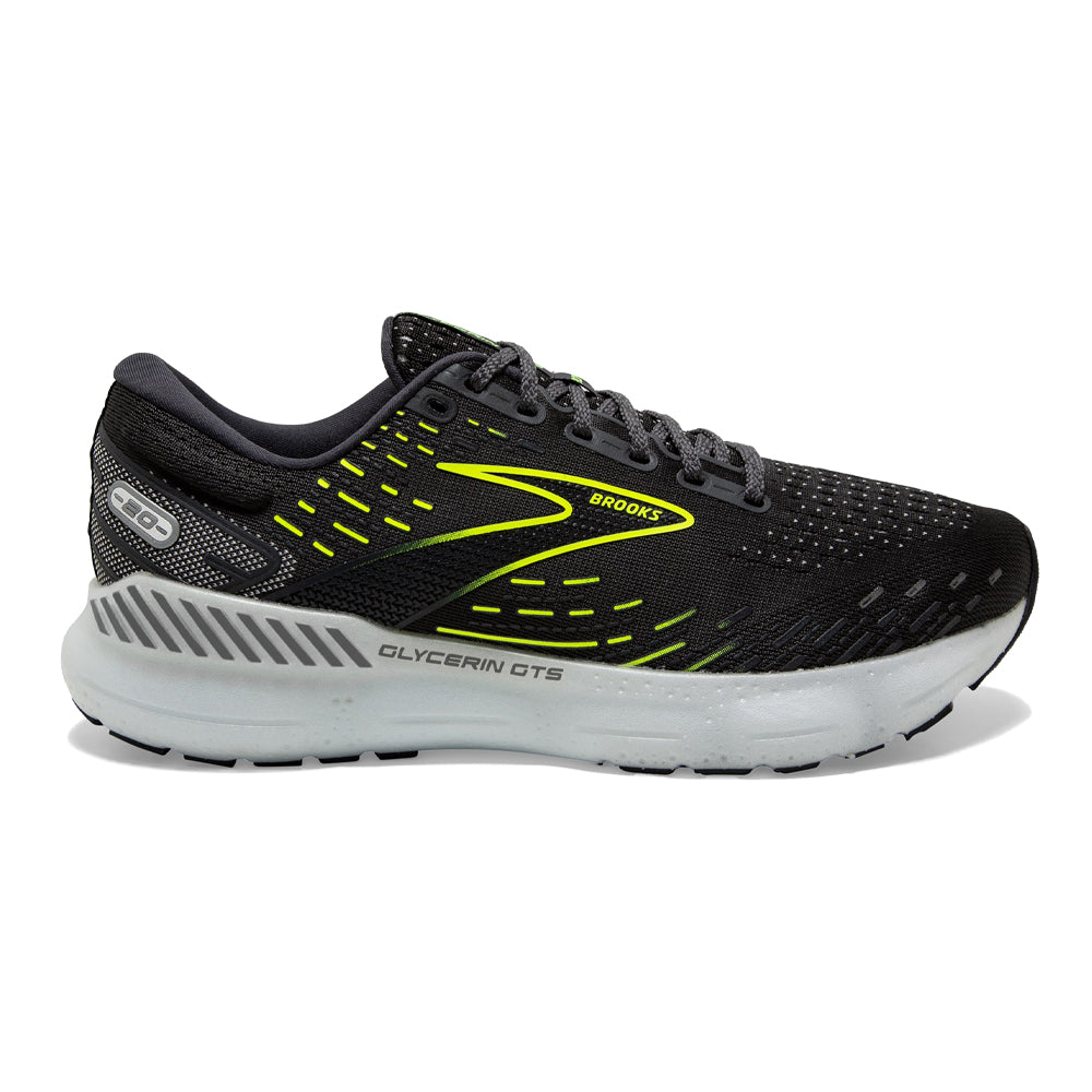 Brooks-Men's Brooks Glycerin GTS 20-Ebony/White/Nightlife-Pacers Running