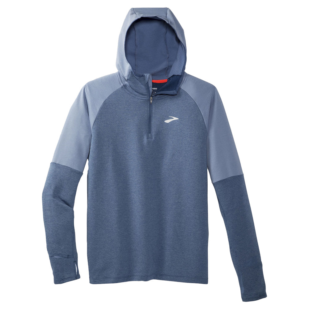 Brooks-Men's Brooks Notch Thermal Hoodie 2.0-Heather Dusk/Dawn-Pacers Running