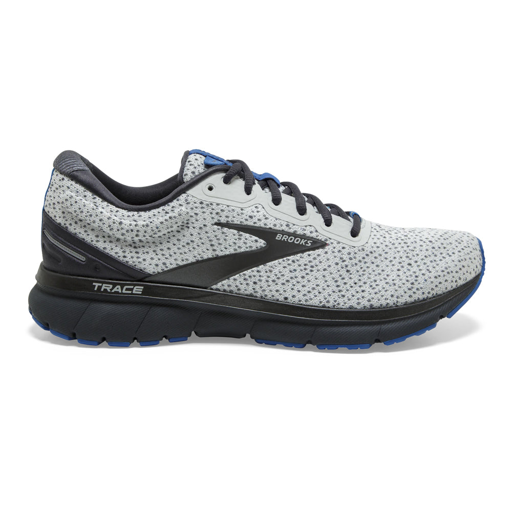 Brooks-Men's Brooks Trace-Ebony/Oyster/Blue-Pacers Running
