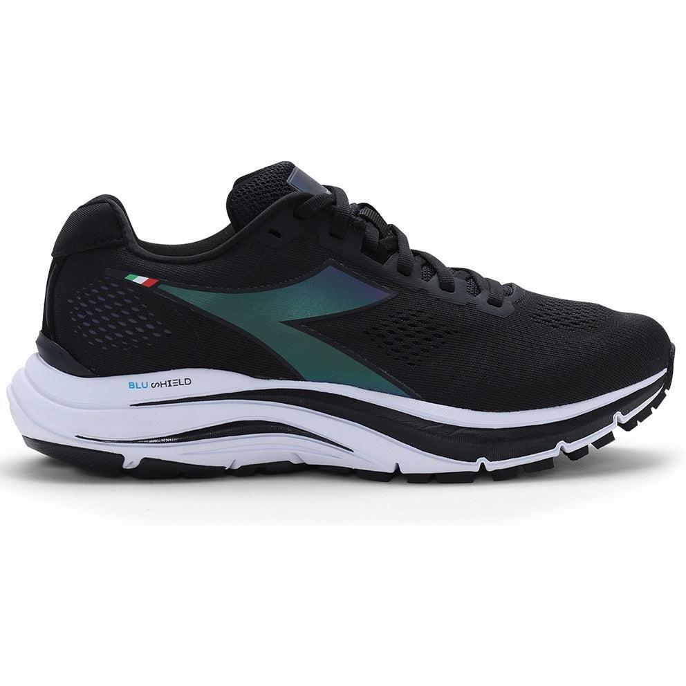 Diadora-Men's Diadora Mythos Blushield 7 Vortice Hip-Black/White-Pacers Running