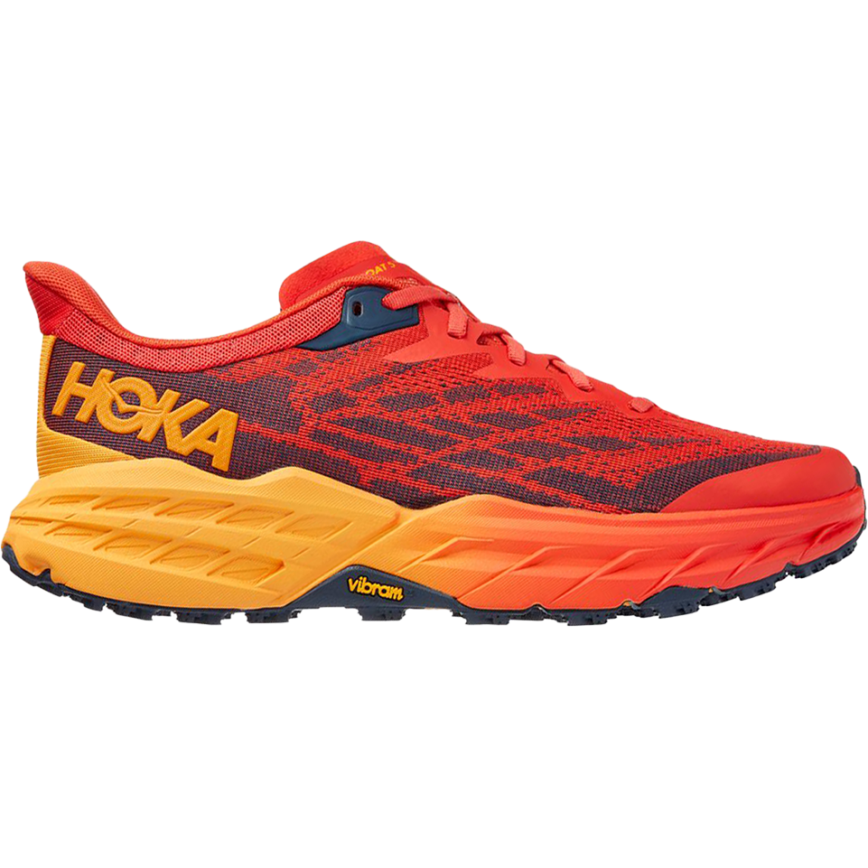 HOKA ONE ONE-Men's HOKA ONE ONE Speedgoat 5-Fiesta/Radiant Yellow-Pacers Running