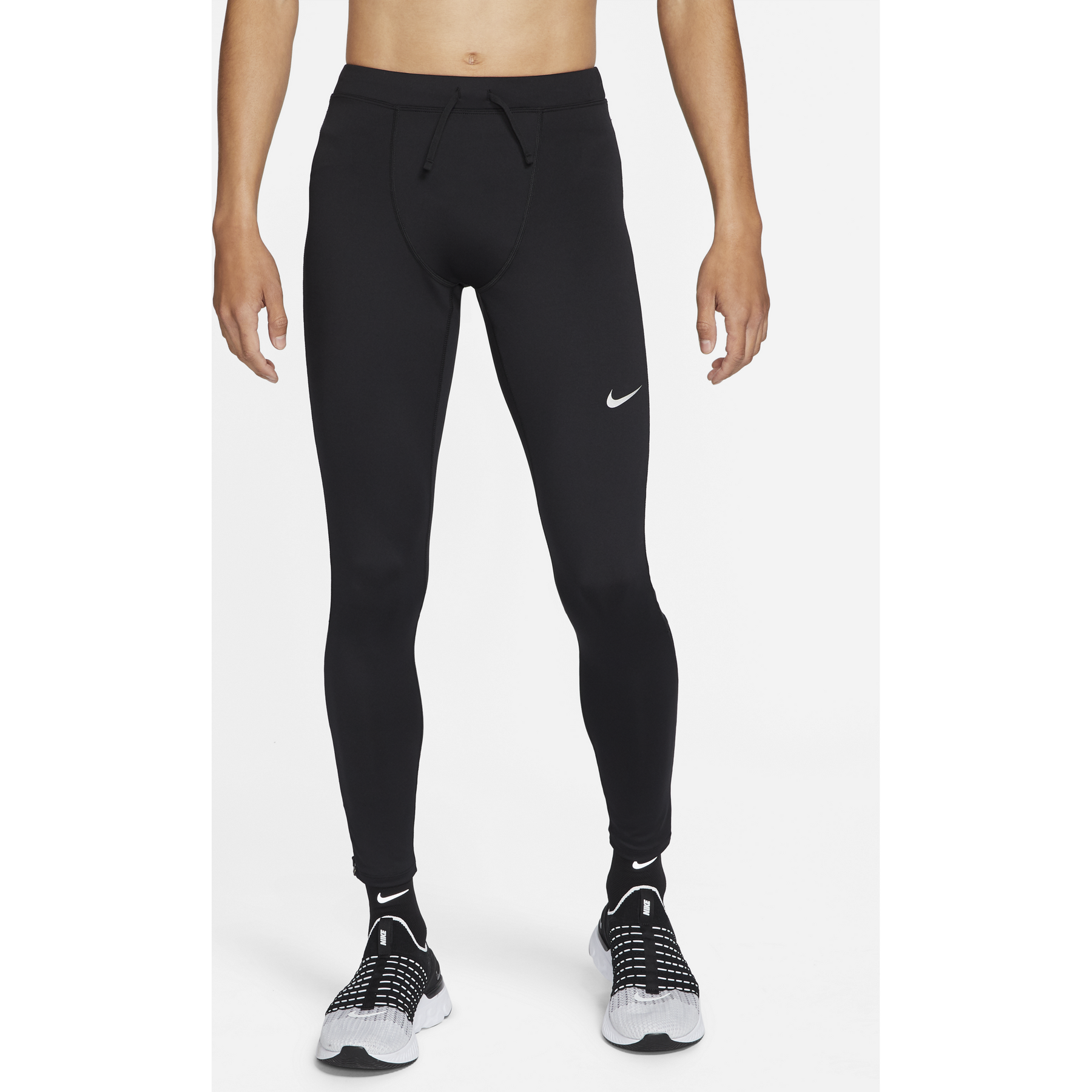 Nike dri fit leggings grey hot sale