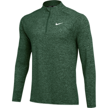 Nike-Men's Nike Dri-FIT Element 1/2 Zip Top-Dark Green Heather-Pacers Running