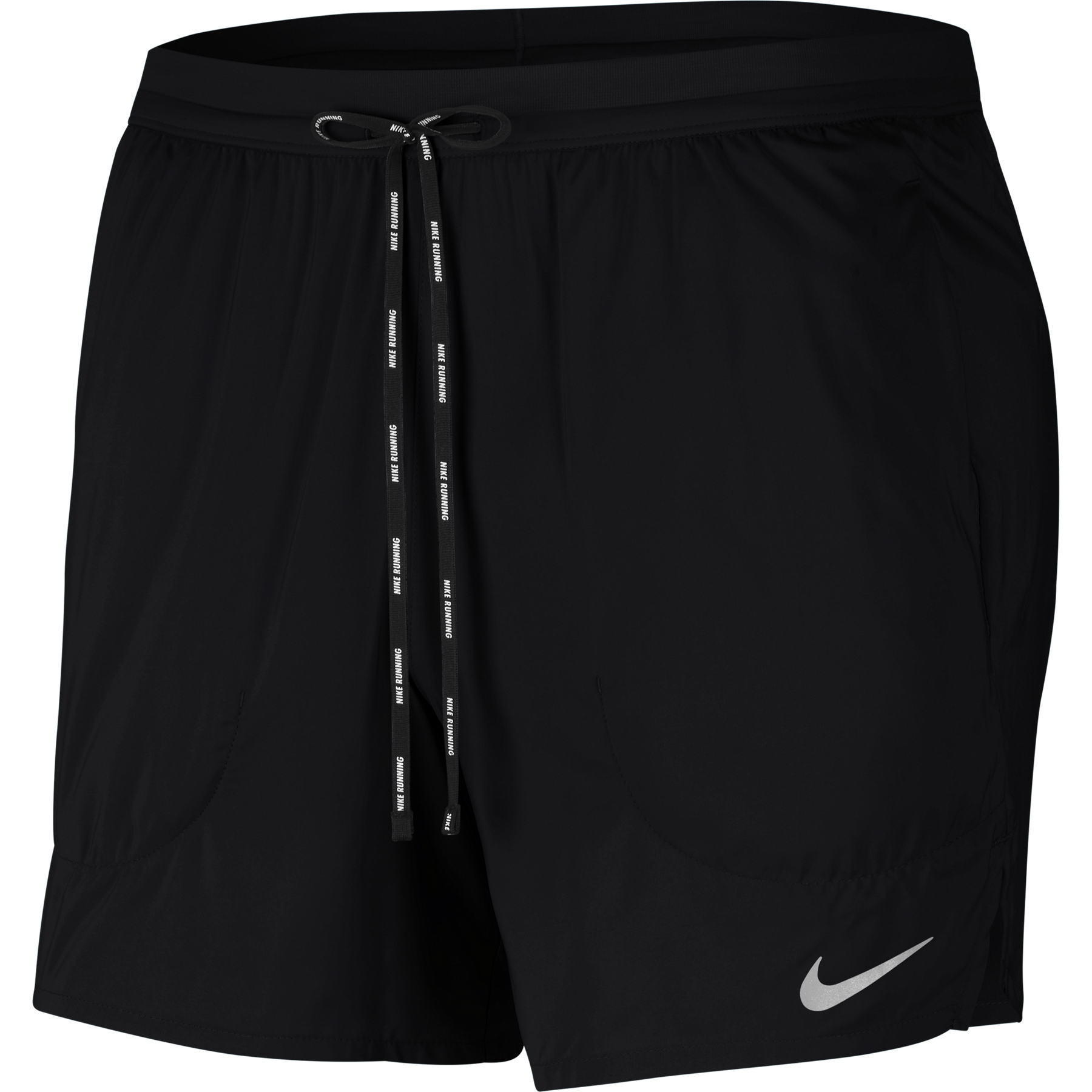 Nike-Men's Nike Flex Stride 5" Short-Black/Reflective Silver-Pacers Running