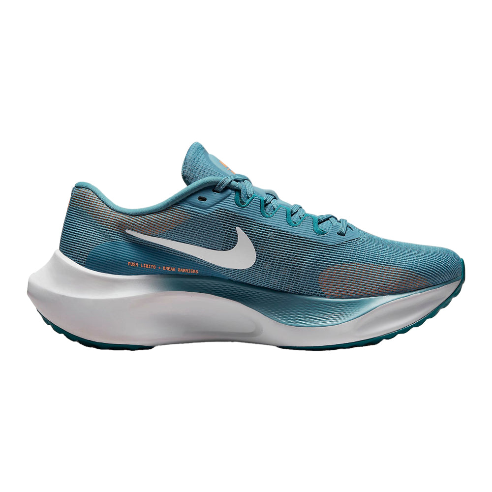 Nike-Men's Nike Zoom Fly 5-Cerulean/White-Bright Spruce-Peach Cream-Pacers Running