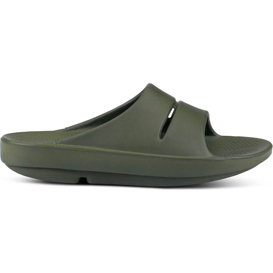 OOFOS-Men's OOFOS OOahh Slide-Forest Green-Pacers Running