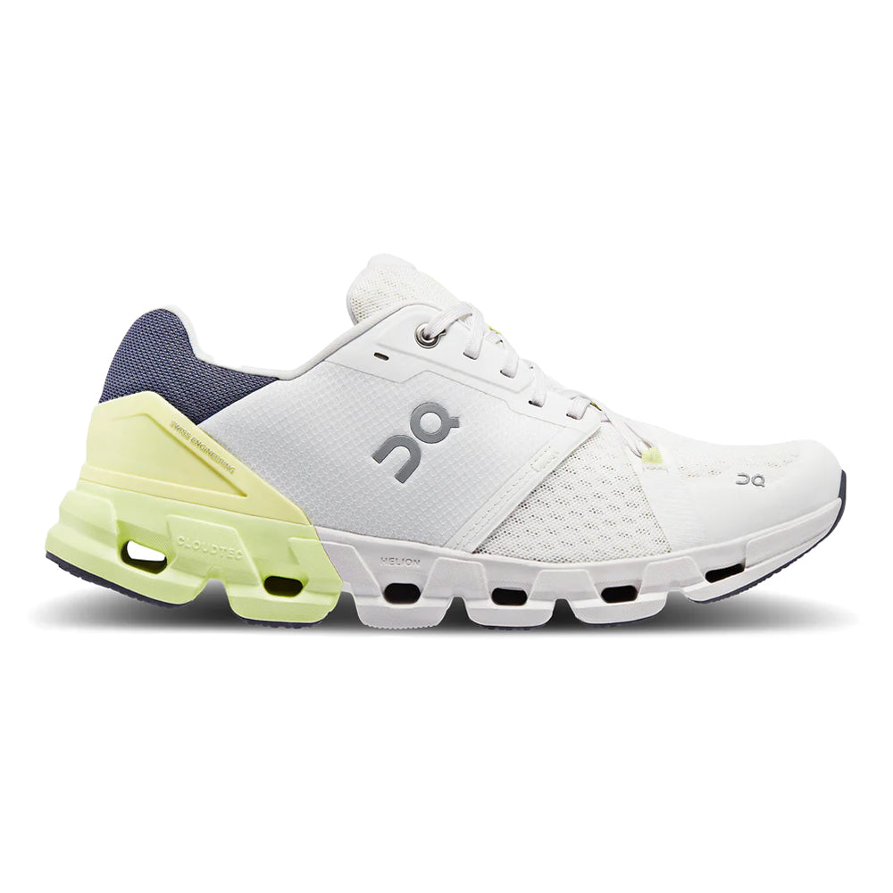 On-Men's On Cloudflyer 4-White/Hay-Pacers Running