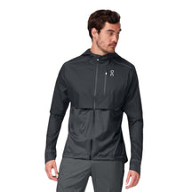 On-Men's On Weather Jacket-Black/Shadow-Pacers Running