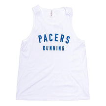 Coed-Men's Pacers Running Singlet-White/Blue-Pacers Running