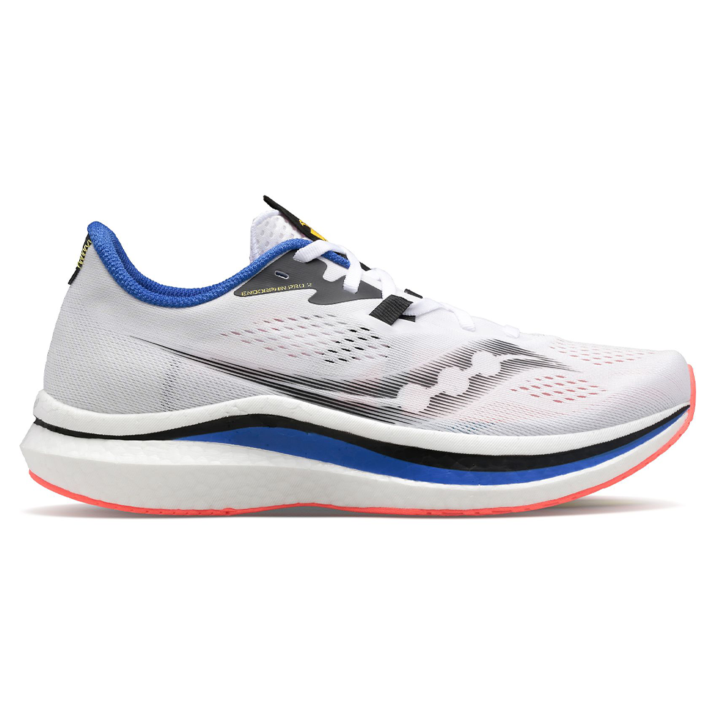 Saucony-Men's Saucony Endorphin Pro 2-White Black Vices-Pacers Running