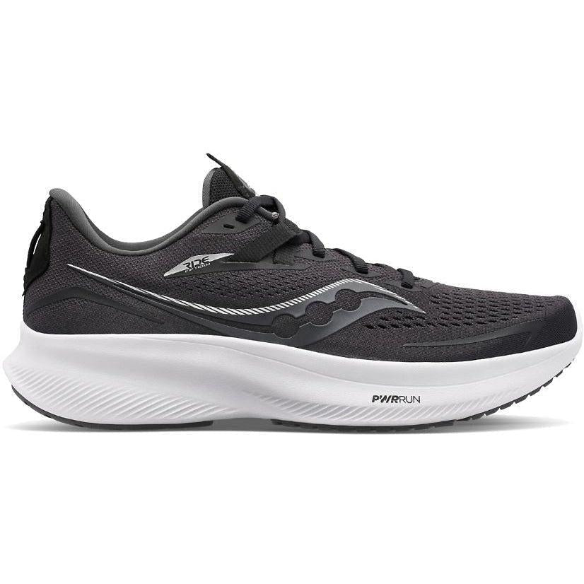Saucony-Men's Saucony Ride 15-Black/White-Pacers Running