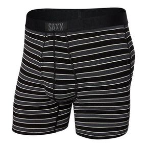 Saxx-Men's Saxx Ultra Super Soft Boxer Brief Fly-Black Crew Stripe-Pacers Running