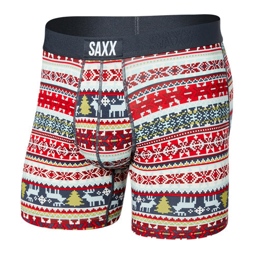 Saxx-Men's Saxx Ultra Super Soft Boxer Brief Fly-Sweater Weather-Multi-Pacers Running