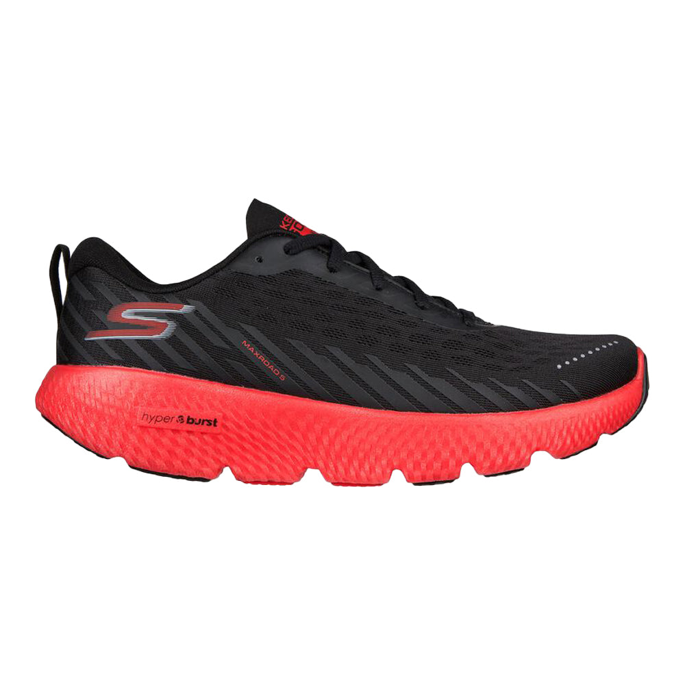 Skechers-Men's Skechers Go Run Maxroad 5-Black/Red-Pacers Running
