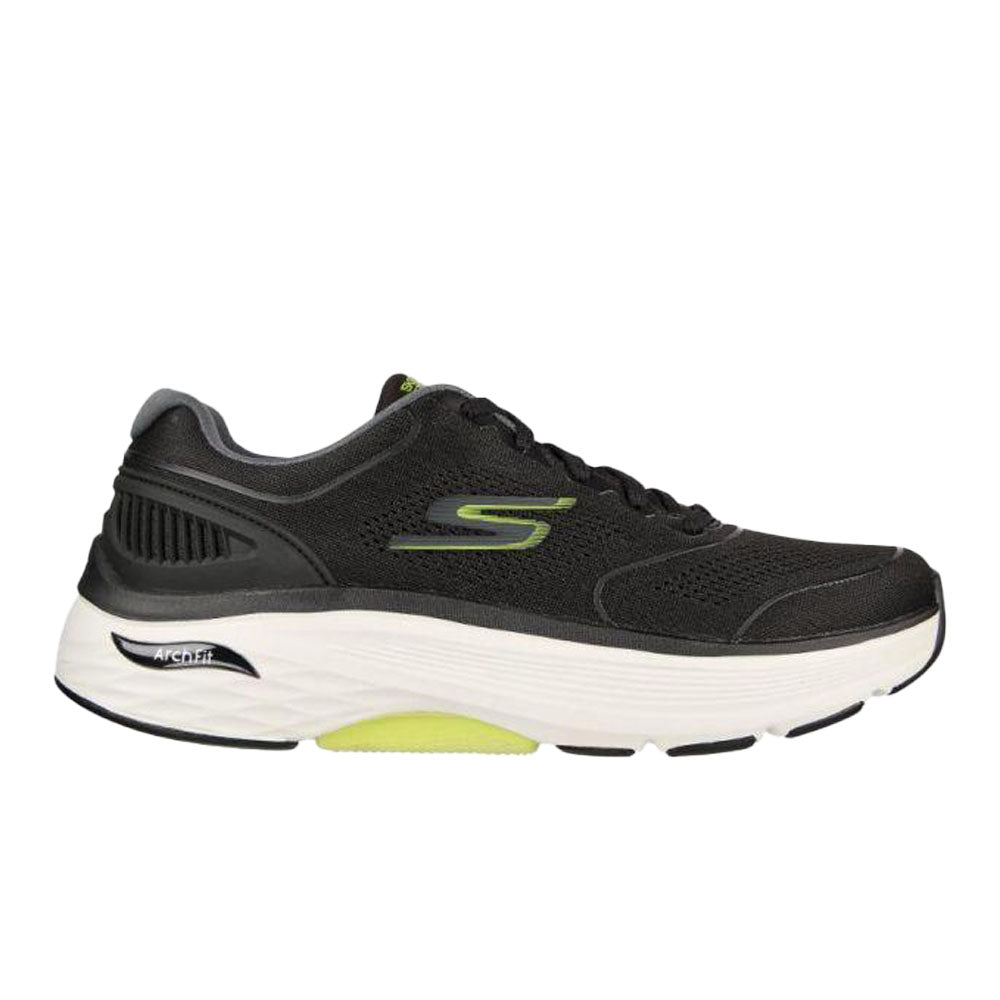 Skechers-Men's Skechers Max Cushioning Arch Fit-Switchboard-Black/Lime-Pacers Running