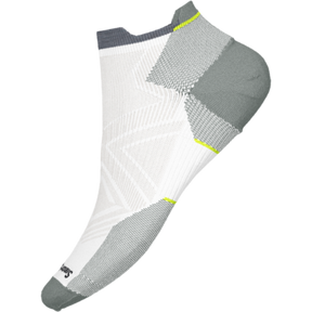 Smartwool-Men's Smartwool Run Zero Cushion Low Ankle Socks-White-Pacers Running