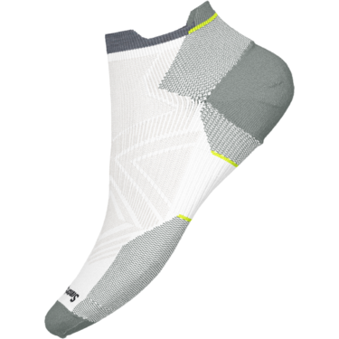 Smartwool-Men's Smartwool Run Zero Cushion Low Ankle Socks-White-Pacers Running
