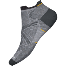 Smartwool-Men's Smartwool Run Zero Cushion Low Ankle Socks-Light Gray-Pacers Running