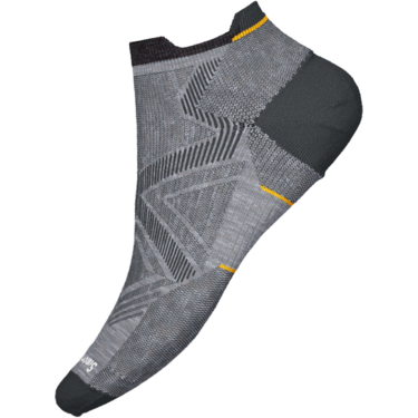 Smartwool-Men's Smartwool Run Zero Cushion Low Ankle Socks-Light Gray-Pacers Running