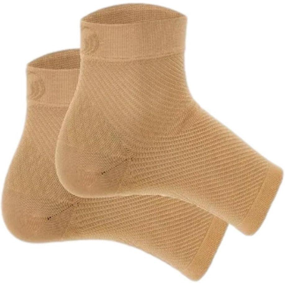 OS1st-OS1st FS6 Plantar Fasciitis Performance Foot Sleeve - Pair-Natural-Pacers Running