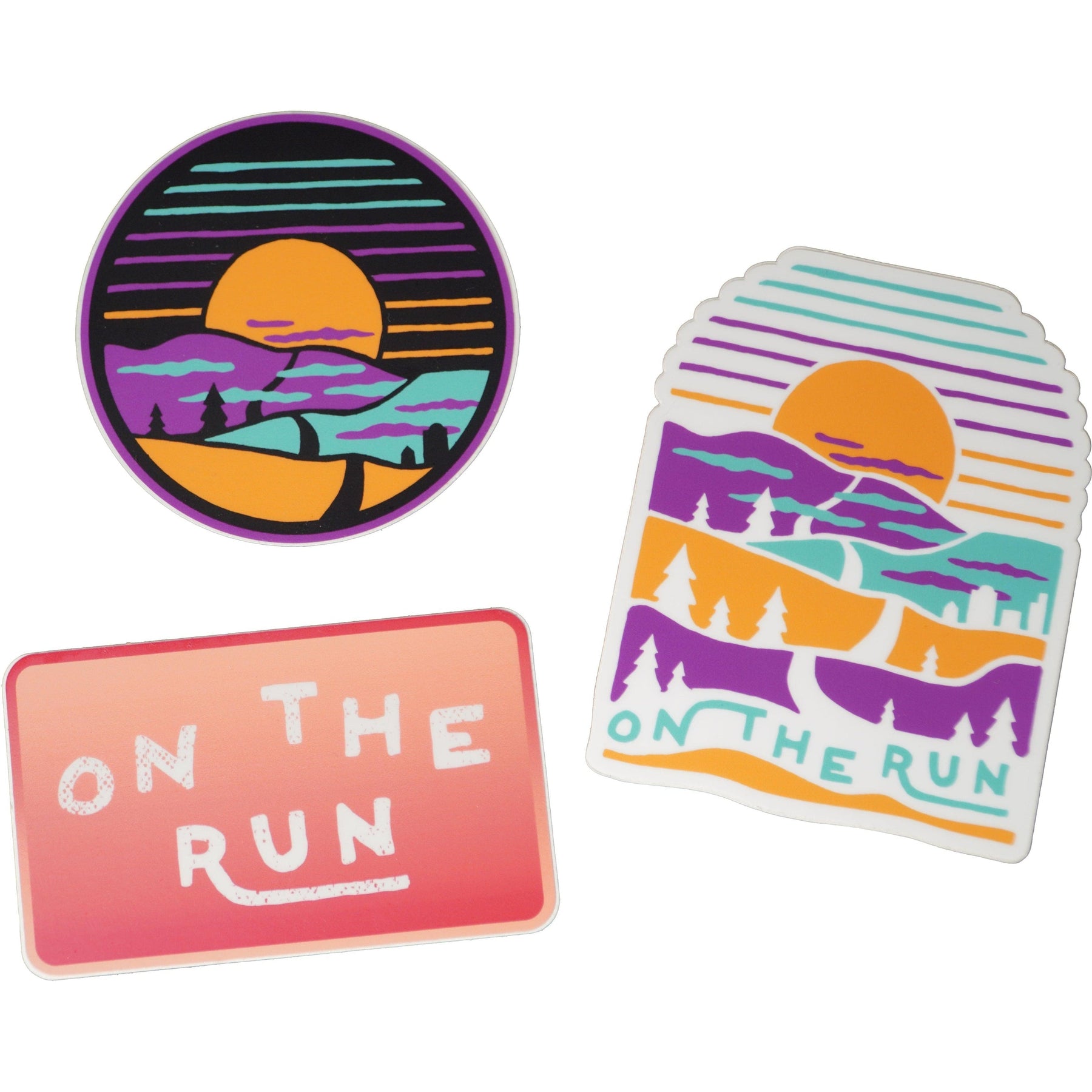 Roam and Run-On The Run Stickers (3 pack)-Pacers Running