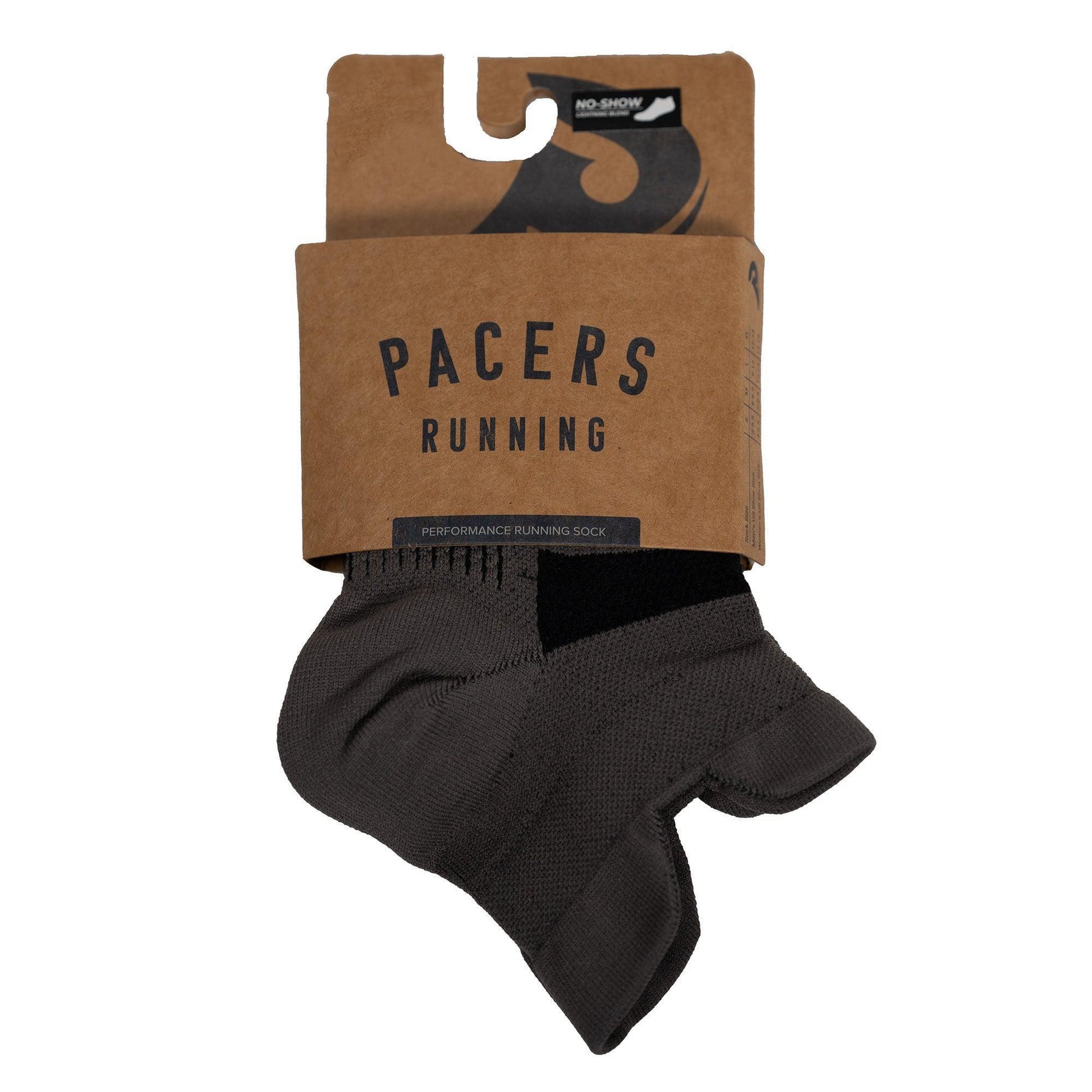 Pacers Running-Pacers Running Lightweight No Show Sock-Gray-Pacers Running