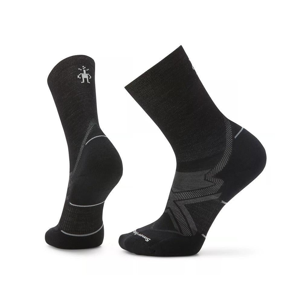 Smartwool-Unisex Smartwool Run Cold Weather Targeted Cushion Crew Socks-Black-Pacers Running
