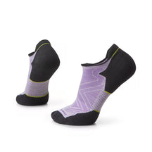 Smartwool-Unisex Smartwool Run Targeted Cushion Low Ankle Socks-White/Purple Eclipse-Pacers Running